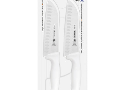 Juego de Cuchillos Tramontina Professional Master con Láminas de Acero Inoxidable y Mangos de Polipropileno Blanco 2 Piezas