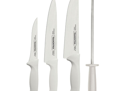 Juego de Cuchillos para Asado Tramontina de Acero Inoxidable con Mango de Polipropileno 4 Piezas