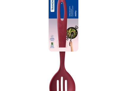 Cuchara para Servir Perforada Tramontina Ability de Nylon Roja