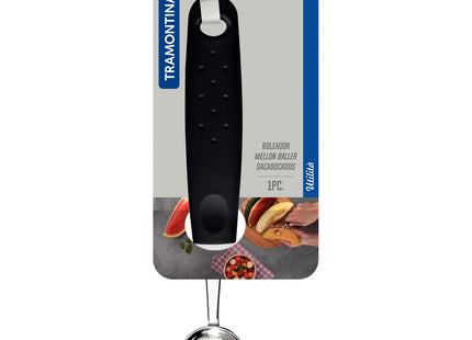 Boleador Tramontina Utilità en Acero Inoxidable con Mango de Polipropileno Negro 2.9 cm