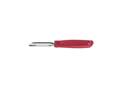 Pelador de Papas Manual Tramontina Utilità en Acero Inoxidable con Mango de Polipropileno Rojo