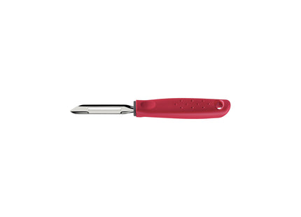 Pelador de Papas Manual Tramontina Utilità en Acero Inoxidable con Mango de Polipropileno Rojo