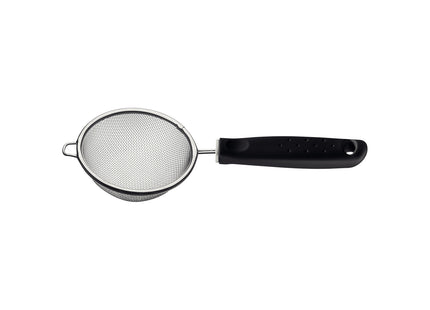 Colador Tramontina Utilità en Acero Inoxidable con Mango de Polipropileno Negro 9 cm
