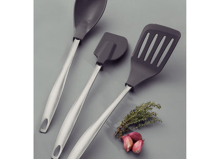 Cuchara para Servir Tramontina Movin en Nylon con Mango de Acero Inoxidable Gris