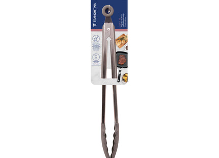 Pinza Multiuso Tramontina Softta de Silicona Gris 33.9 cm