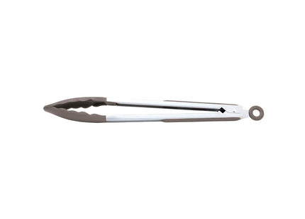 Pinza Multiuso Tramontina Softta de Silicona Gris 33.9 cm