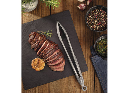 Pinza Multiuso Tramontina Softta de Silicona Gris 33.9 cm