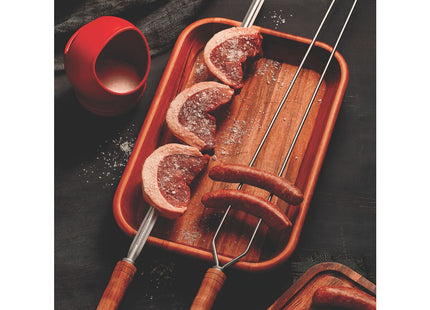 Pincho para Asado Tramontina con Lámina de Acero Inoxidable y Mango de Madera 65 cm