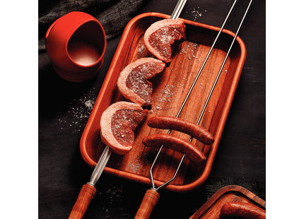 Pincho para Asado Tramontina con Lámina de Acero Inoxidable y Mango de Madera 85 cm