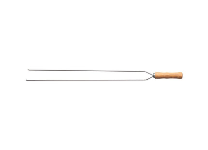 Pincho Doble para Asado Tramontina con Lámina de Acero Inoxidable y Mango de Madera 75 cm