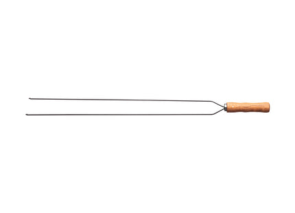 Pincho Doble para Asado Tramontina con Lámina de Acero Inoxidable y Mango de Madera 85 cm