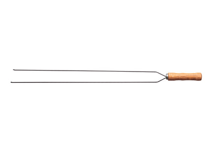 Pincho Doble para Asado Tramontina con Lámina de Acero Inoxidable y Mango de Madera 95 cm
