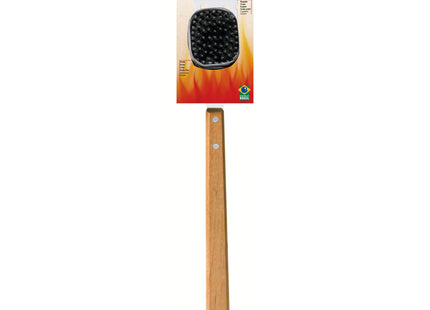 Cepillo para Parrillas Tramontina Churrasco con Lámina de Acero Inoxidable y Mango de Madera 41.7 cm.