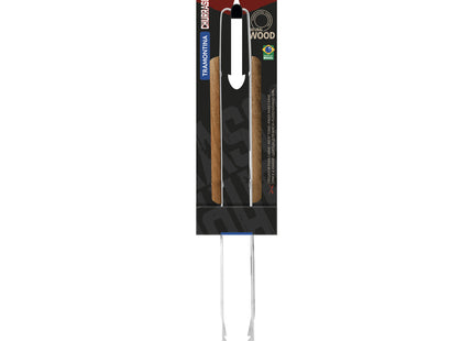 Pinza para Carne Tramontina Asado con Lámina de Acero Inoxidable y Mango de Madera 37 cm