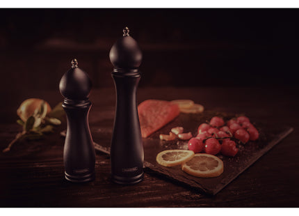 Molinillo de Sal o Pimienta Tramontina Churrasco Black en Cerámica con Recipiente de Madera 8"