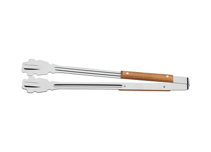 Pinza para Carbón Tramontina Churrasco con Lámina de Acero Inoxidable y Mango de Madera 47.3 cm