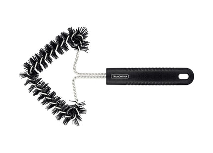 Cepillo para Limpiar Tramontina Churrasco con Estructura de Acero Inoxidable con Cerdas de Nylon y Mango de Polipropileno