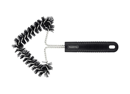 Cepillo para Limpiar Tramontina Churrasco con Estructura de Acero Inoxidable con Cerdas de Nylon y Mango de Polipropileno