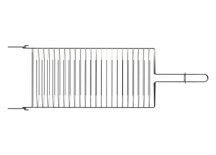 Parrilla Tramontina Churrasco en Acero Inoxidable 72x23 cm