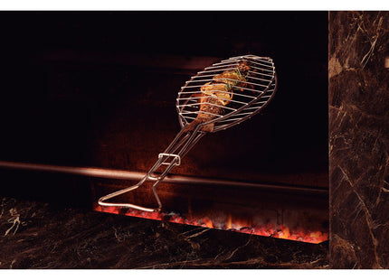 Parrilla Tramontina Churrasco de acero inoxidable de 66x16 cm