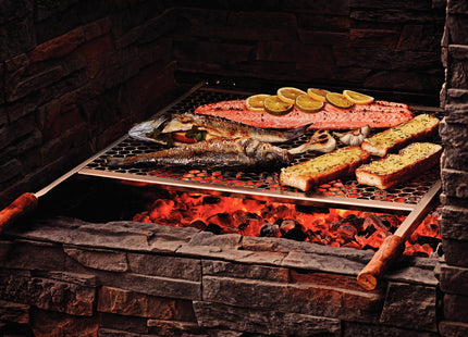 Parrilla Tramontina Churrasco de Acero Inoxidable 83.5 x 60 cm
