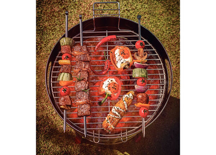 Grill a Carbón Tramontina TCP 400 de Acero Inoxidable con Bandeja para Carbón de Acero Esmaltado