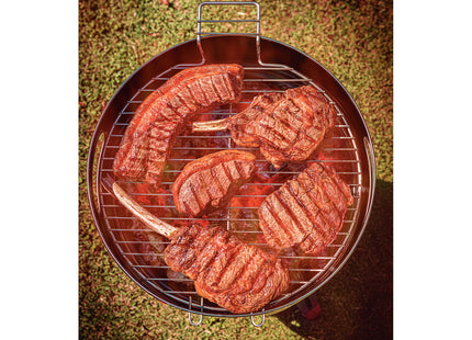 Grill a Carbón Tramontina TCP 400 de Acero Inoxidable con Bandeja para Carbón de Acero Esmaltado