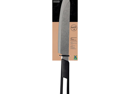 Cuchillo Trinchante Tramontina Churrasco Black con Lámina de Acero Inoxidable y Mango de Polipropileno Negro 8"