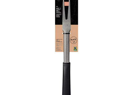 Tenedor Trinchante Tramontina Churrasco Black con Lámina en Acero Inoxidable y Mango de Polipropileno Negro