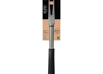Tenedor Trinchante Tramontina Churrasco Black con Lámina en Acero Inoxidable y Mango de Polipropileno Negro