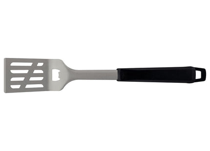 Espátula Tramontina Churrasco Black con Lámina en Acero Inoxidable y Mango de Polipropileno Negro con Destapador de Botellas