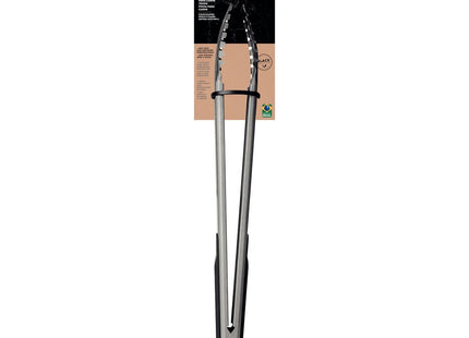 Pinza para Carne Tramontina Churrasco Black con Lámina en Acero Inoxidable y Protección Revestida de Goma Negra