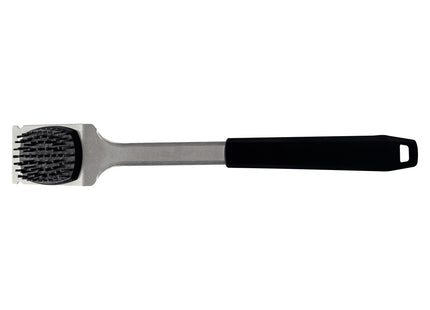 Cepillo para Limpiar Tramontina Churrasco Black en Acero Inoxidable y Mango de Polipropileno Negro con Raspador