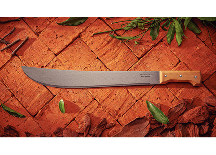 Machete Tramontina con Lámina en Acero al Carbono y Mango de Madera 18"