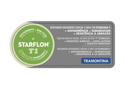 Asadera Rectangular Rasa Tramontina Brasil en Aluminio con Revestimiento Interno y Externo Antiadherente Starflon Max Grafito 34 cm 2.9 L