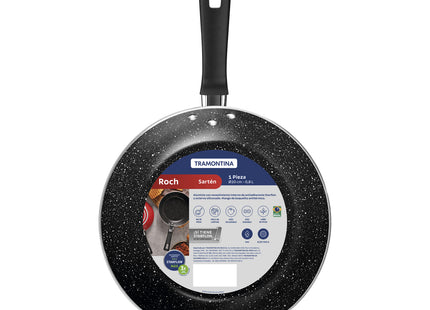 Sartén Tramontina Roch en Aluminio con Revestimiento Interno Antiadherente Starflon Max y Externo Siliconado Rojo 20 cm 0.8 L