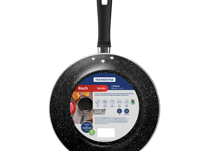 Sartén Tramontina Roch en Aluminio con Revestimiento Interno Antiadherente Starflon Max y Externo Siliconado Rojo 24 cm 1.2 L