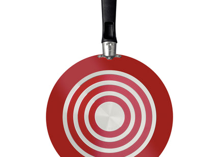 Sartén Tramontina Roch en Aluminio con Revestimiento Interno Antiadherente Starflon Max y Externo Siliconado Rojo 24 cm 1.2 L