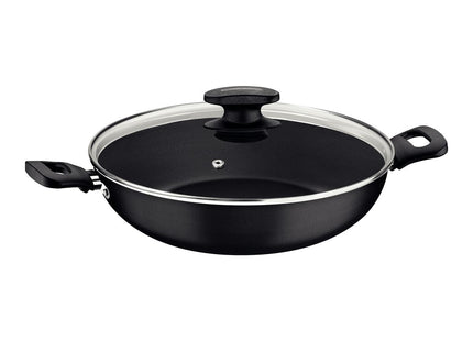Wok Tramontina Loreto en Aluminio con Revestimiento Interno y Externo en Antiadherente Starflon Max Grafito 28 cm 3.3 L