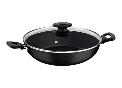 Wok Tramontina Loreto en Aluminio con Revestimiento Interno y Externo en Antiadherente Starflon Max Grafito 28 cm 3.3 L