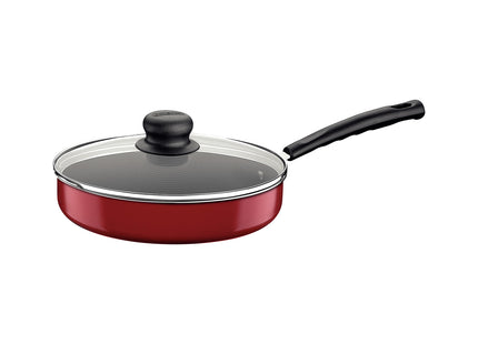 Sartén Recta Tramontina en Aluminio con Revestimiento Interno con Antiadherente Starflon Max y Externo de Poliéster Rojo 22 cm