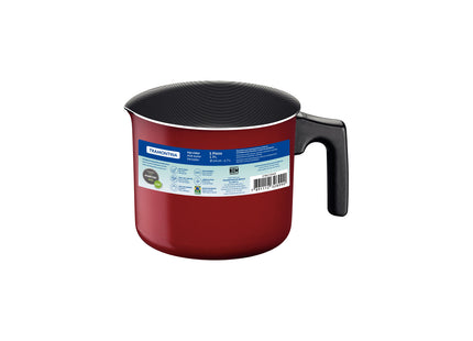 Hervidor Tramontina Turim en aluminio con revestimiento Interno con Antiadherente Starflon Max y Externo de Poliéster Rojo 14 cm