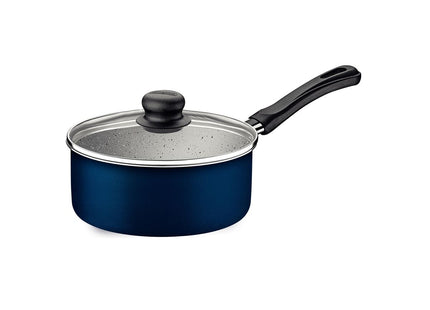 Olla Tramontina Caribe en Aluminio con Revestimiento Interno y Externo con Antiadherente Starflon Max Azul 18 cm