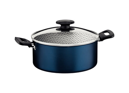 Cacerola Tramontina en Aluminio con Revestimiento Interno y Externo Antiadherente Starflon Max Azul 20 cm 2.8 L