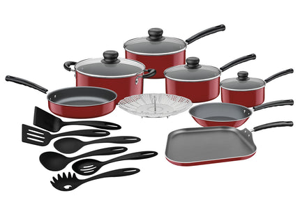 Batería de Cocina Tramontina Primaware 18 Piezas Rojo