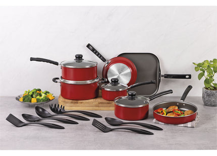 Batería de Cocina Tramontina Primaware 18 Piezas Rojo