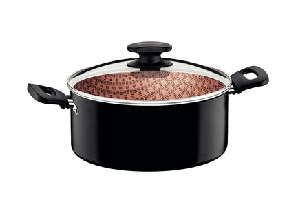 Batería de Cocina Tramontina Loreto en Aluminio con Revestimiento Interno y Externo con Antiadherente Starflon Max Negro 9 Piezas
