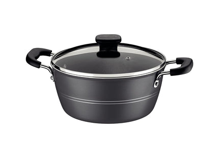 Batería de cocina Tramontina en aluminio con revestimiento interno y externo de antiadherente Starflon Excellent 10 piezas