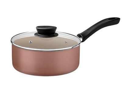 Batería de Cocina Tramontina Linz en Aluminio con Revestimiento Interno y Externo en Antiadherente Starflon Max Marrón 16 Piezas