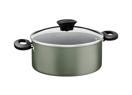 Batería de Cocina Tramontina Michigan en Aluminio con Revestimiento Interno y Externo Antiadherente Starflon Max Verde 9 Piezas